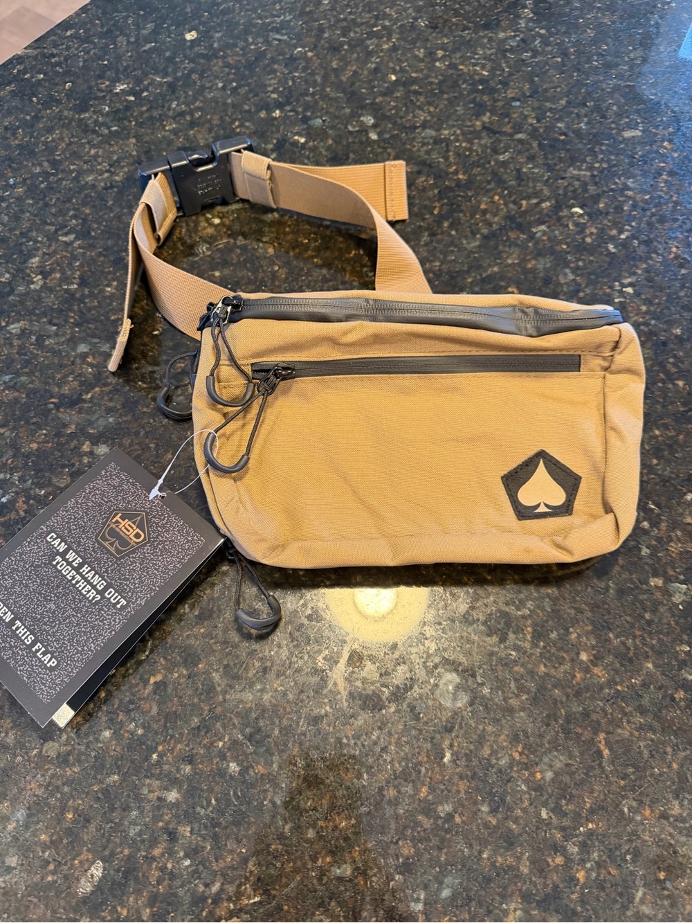 NWT HSD Tactical Fanny Pack Waterproof Fanny Belt Bag Pack with Adjustable Waist